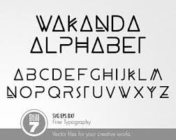 Wakanda Font From Marvels Black Panthar Alphabet Marvel Font Black Panther