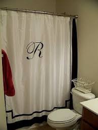 Lissalaneous Thoughts Monogrammed Shower Curtain Shower Curtain Monogram Personalized Shower Curtain White Shower Curtain