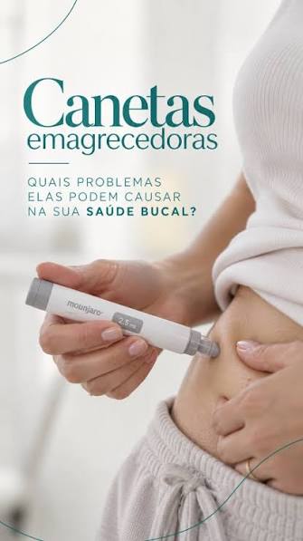 O boom das canetas emagrecedoras trouxe uma nova realidade para o consultório odontológico 🦷💉 Medicamentos como Mounjaro e Ozempic estão ajudando muitos pacientes no processo de emagrecimento, mas um detalhe pouco discutido