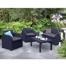 Tesco Direct Carolina Graphite Grey Rattan Garden Set With Cushions Patio Ebay