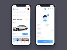 Car Rental App Onboarding And Feed Screens Car Rental App Car Rental Onboarding