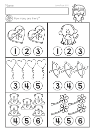 Valentine S Day Math Literacy Worksheets Activities No Prep Count How Many Literacy Worksheets Math Literacy Preschool Math Worksheets