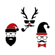 Instant Download No Item Will Be Shipped To You Hipster Hip Santa Christmas Reindeer Christmas Designs Yo Hipster Christmas Christmas Designs Christmas Vinyl