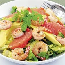Salade De Crevettes Au Pomelo Salade Pamplemousse Recettes De Cuisine Salade