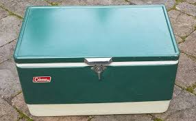 Igloo tag along too personal 11qt cooler. Vintage Metal Coleman Cooler Ice Chest Green Vintage Cooler Vintage Camping Gear Ice Chest Cooler