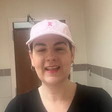 Embroidered Breast Cancer Ribbon Baseball Cap