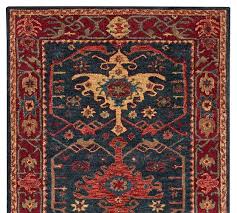 Details that matter rug is tufted from 100% wool. Indigo Channing Persian Rug Pottery Barn