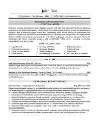 litigation lawyer resume template