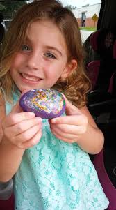 Lily found her first rock