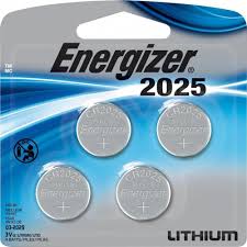 Energizer 2025 Batteries 4 Pack Silver Lithium