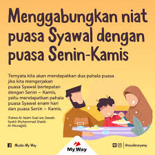 Maybe you would like to learn more about one of these? Muslim My Way Syekh Muhammad Shalih Al Munajjid Hafizhahullah Ditanya Apakah Puasa Enam Hari Di Bulan Syawal Boleh Dilakukan Pada Hari Senin Dan Kamis Lantas Mendapatkan Pahala Puasa Senin Dan Kamis Jawab