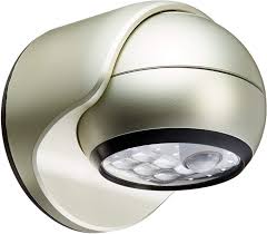 Light It By Fulcrum 20031 101 6 Led Wireless Motion Sensor Security Porch Light Single Silver Wall Porch Lights Amazon Com