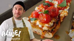 Meanwhile, prepare batter for fish: Brad Makes Charred Tomato Toast It S Alive Bon Appetit Youtube