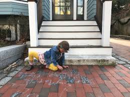 A good way to make sure they're safe playing in the 3. Separated By Coronavirus Kids Are Leaving Chalk Notes Outside Each Other S Houses The Boston Globe