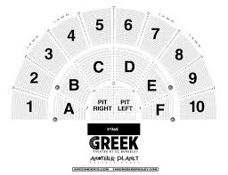 Greek Theater Berkeley Seating Chart Seating Charts Chart Seating
