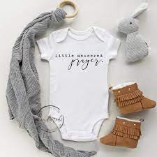 Newborn Coming Home Baby Outfit Rainbow Baby Little Answered Prayer Diy Custom Designs
