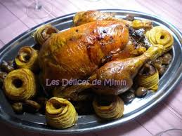 Chapon Aux Marrons Farce A La Truffe Pommes Au Four Et Compote De Cranberries Calendrier De L Avent 2015 24 Chapon Aux Marrons Pommes Au Four
