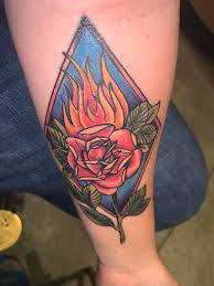 Are you aware that the different colors have a are you aware that rose tattoos are one of the most popular choices amongst women today? Burning Rose By Heather Baldwin At Good Omen Tattoos In Santa Cruz Ca Tattoos