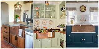 a copper farmhouse sink is the