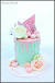 Artificial Flowers On Cake