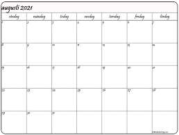 Alla kalendrar går att göra personliga genom att ändra i bland annat teckensnitt och textstorlek. Augusti 2021 Kalender Svenska Kalender Augusti