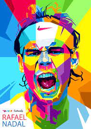 A rafael nadal fan site | rafanaticsph.com. Wpap Rafael Nadal Sports Art Print Wpap Art Pop Art Illustration
