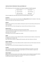 Koleksi soalan peperiksaan sebenar spm (spm past years papers). Compilation Of Spm Novel Trial Questions 2017