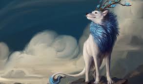 You can also upload and share your favorite fantasy wolf wallpapers. Fantasy Wolf Smiling Horns Clouds Tail Creature Fantasy Wolf 1024x600 Wallpaper Teahub Io