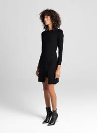 A L C Hadley Dress In Black Dresses Pullover Styling Fashion