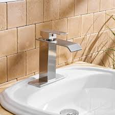 waterfall bathroom sink faucet with