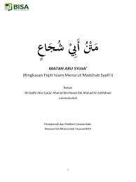 Mengenal penulis siapakah al qadhi abu syuja? Terjemah Matan Abu Syuja Pdf Pdf
