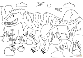 Search through more than 50000 coloring pages. Giganotosaurus Cartoon Coloring Pages Coloring And Drawing