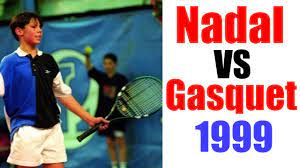 Rafael nadal does not remember the first time he held a tennis racquet. Rafael Nadal Vs Richard Gasquet At 12 Years Old Junior Tennis Players Youtube