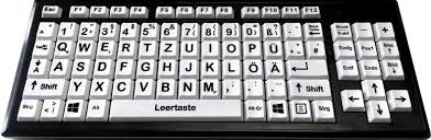 Machen sie ihre tastatur bunt mit diesem erstaunlichen bunte tastatur zum android thema! Tastatur Mit Xxl Tasten Und Schrift In Verschiedenen Kontrastvarianten