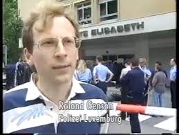Polizei gegen Neonazis 1994 in Luxemburg