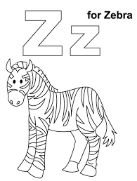 Download Zebra Letter Z 1 Coloring Page Free Printable Coloring Pages For Kids