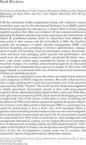 Maybe you would like to learn more about one of these? The International Handbook Of Public Financial Management Edited By Richard Allen Richard Hemming And Barry Potter Eds New York Palgrave Macmillan 2013 882 Pp 240 Cloth Schick 2014 Governance Wiley Online Library