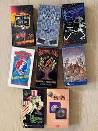 Pre spring cleaning and found my @gratefuldead VHS collection! So rad!  #gratefuldeadvintage #midmodmarion #vintagegratefuldead #gdfamily  #gratefuldeadart