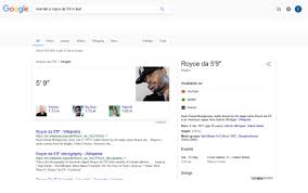 Ultimately, big sean is far snappier than average sean, so we're just going to have to go with suspension of disbelief on this. Google How Tall S Royce Da 5 9 In Feet All News Mages Videos Shopping Moe Settings Tools About 458000 Results 098 Seconds Royce Da 5 9 Height 5 9 Eminem Big Sean Yelawolf 173