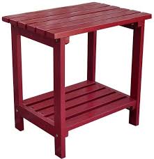 Shine Company Small Rectangular Side Table 4104 Patio Side Table Classic Side Table Patio Accent Table