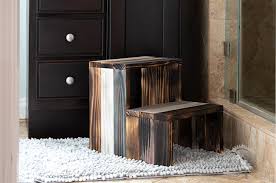 The white and wood combo is beautiful. How To Build A Diy Wooden Step Stool With Scrap Wood Anika S Diy Life