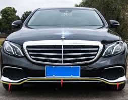 Chrome Front Grille Lower Bumper Lip Cover Trim 3pcs For Mercedes Benz E Class W213 2016 2017 Not Fit Sport Model Modificatio Benz E Class Sports Models Benz E