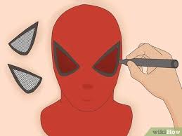 Spider man party fête spider man spider cake batman maske printable halloween masks printable masks free printables printable templates ultimate spider man. 4 Ways To Make A Spider Man Costume Wikihow