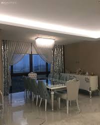 Yemek Odasi Fon Perde Perde Asma Tavan Avize Yemek Odasi Avizesi Konsol Asma Avize Avizesi Fon Konsol Odas Ev Dekoru Fon Perdeler Evler