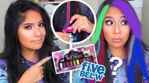 You can play around with this temporary hair colour that washes out without damaging your hair. Does 5 Below Hair Chalk Work On Dark Hair Youtube