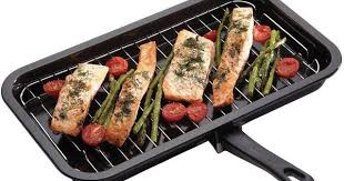 Kitchen Craft Kitchen Craft Non Stick Enamel Grill Pan 40x23cm 23 Liked On Polyvore Featuring Home Kitch Kitchen Craft Cookware Kitchen Crafts Grill Pan