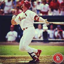 On April 14 1998 Mark Mcgwire Hit Three Home Runs In One Game Against The Arizona Diamondbacks To Bec Cardinals Players St Louis Cardinals Baseball Cardinals