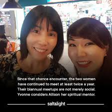 After her Secondary 4 student confided in her about the stress she was  feeling, Allison Lim wrote her a card of encouragement.⁠ ⁠ Some 25 years  later at a chance encounter, she