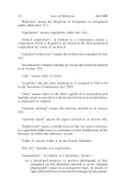 27, 1970 the companies act 1965, in its current form (15 august 2007), consists of 12 parts containing 374 sections and 10 schedules (including 36 amendments). Malaysian Companies Act 1965 Up To 2006