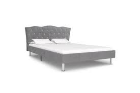 Tête lit avantage 140 simili taupestructure: Dosseret Et Tete De Lit Vidaxl Cadre De Lit Gris Clair Tissu 120 X 200 Cm Darty